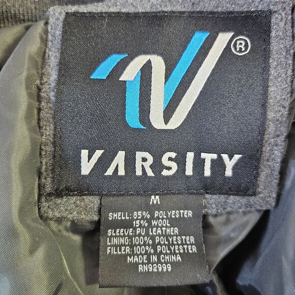 Varsity All Star Pac West National Champion Varsity Jacket Red Leather Sleeves - Picture 8 of 8